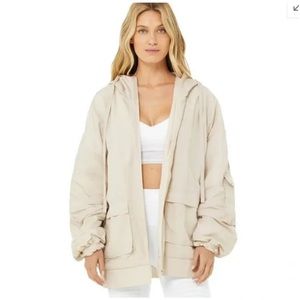 Alo Oversized Reversible Fleece Rain Legion Jacket